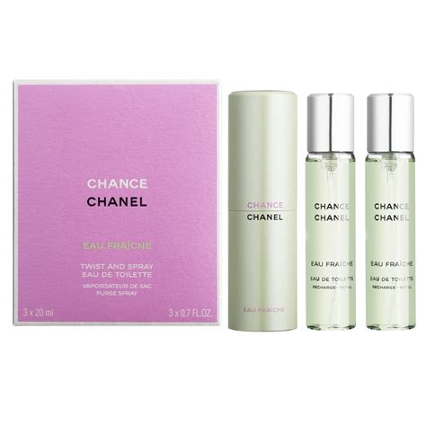 chance chanel twist and spray|chanel chance eau fraiche refill.